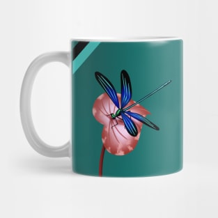 Dragonfly Digital Drawing. Mug